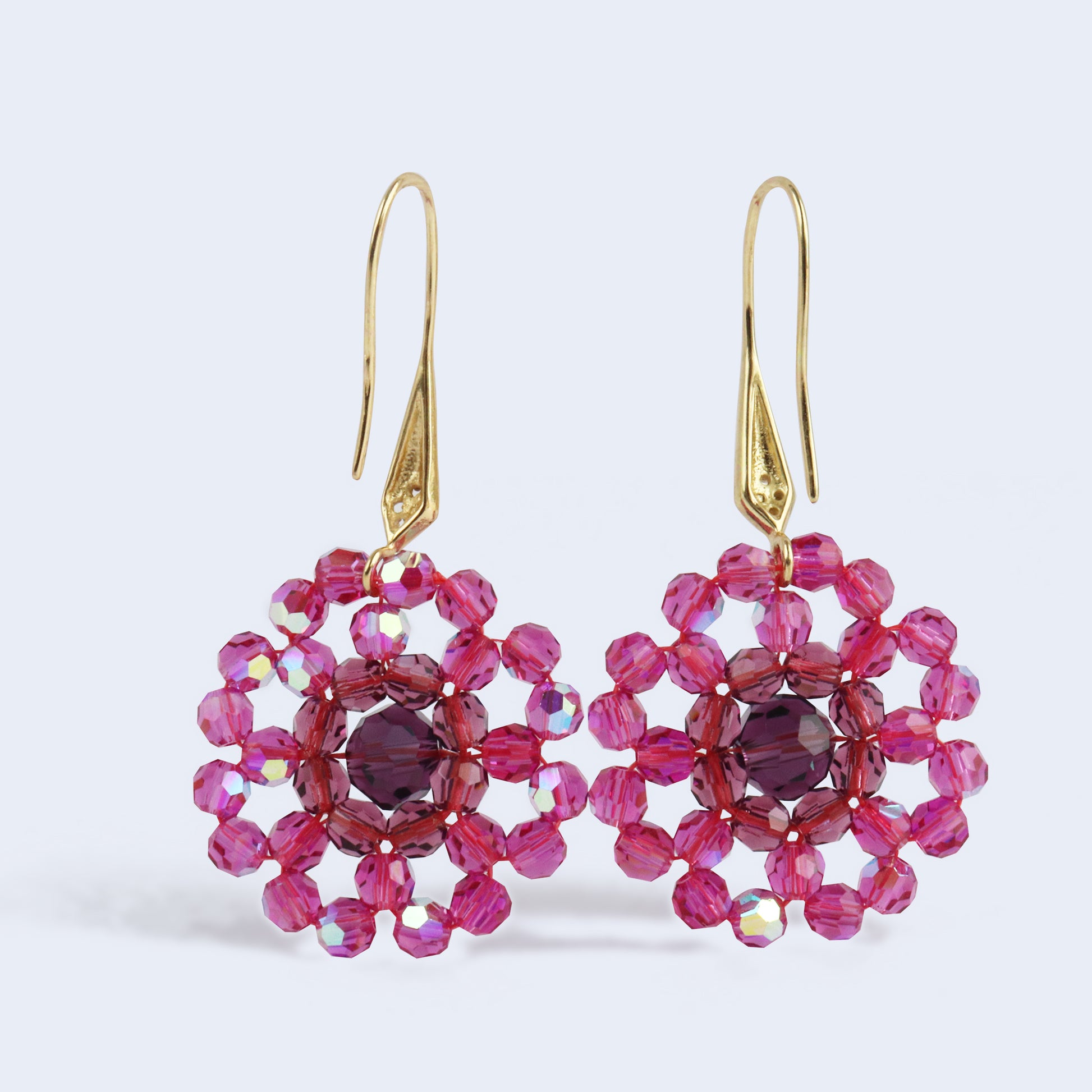 Swarovski flower earrings