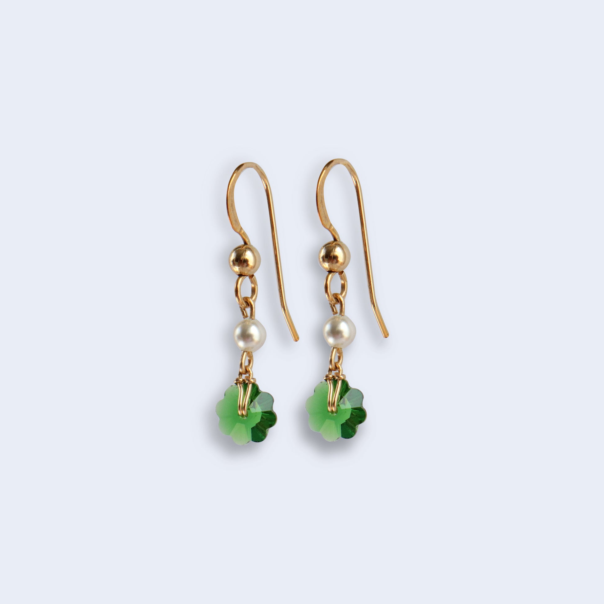 Swarovski flower earrings