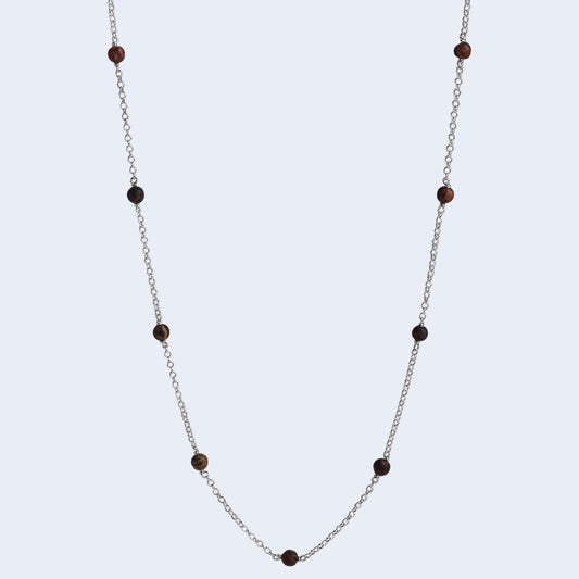 Gemstone station necklace.