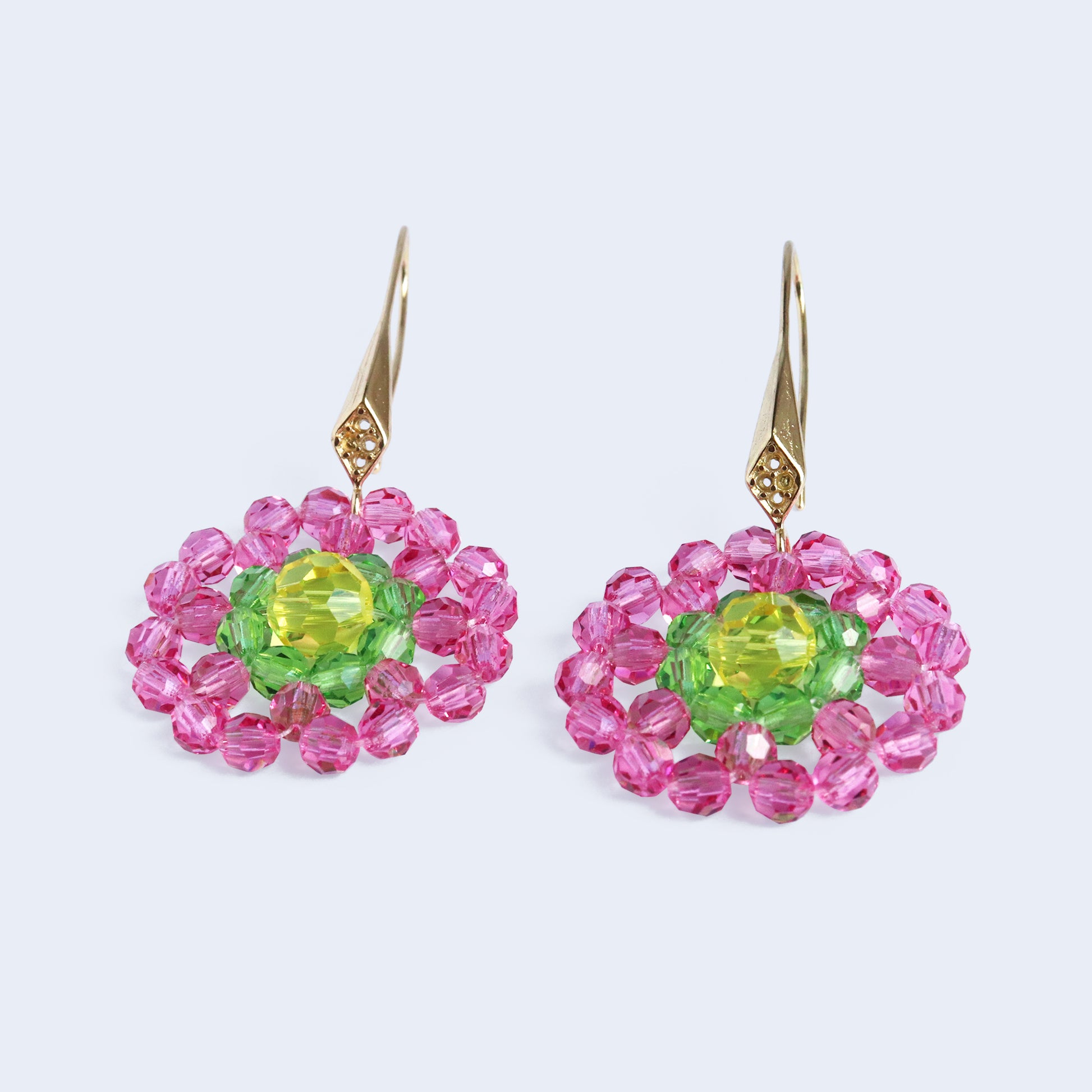 Swarovski flower earrings