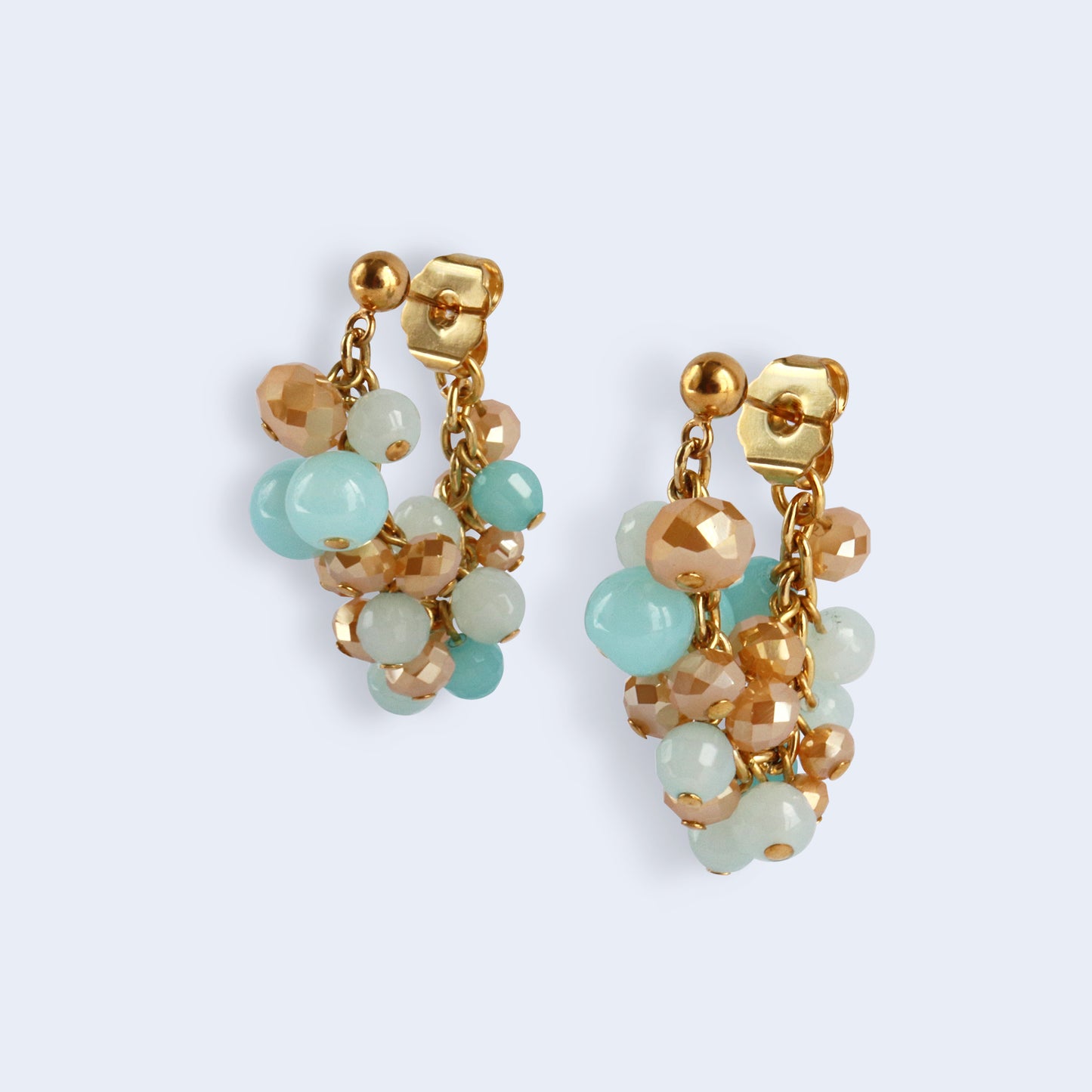 Gold drop earrings