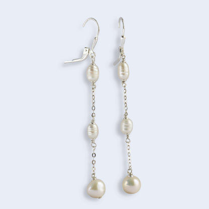 Pearl drop earrings