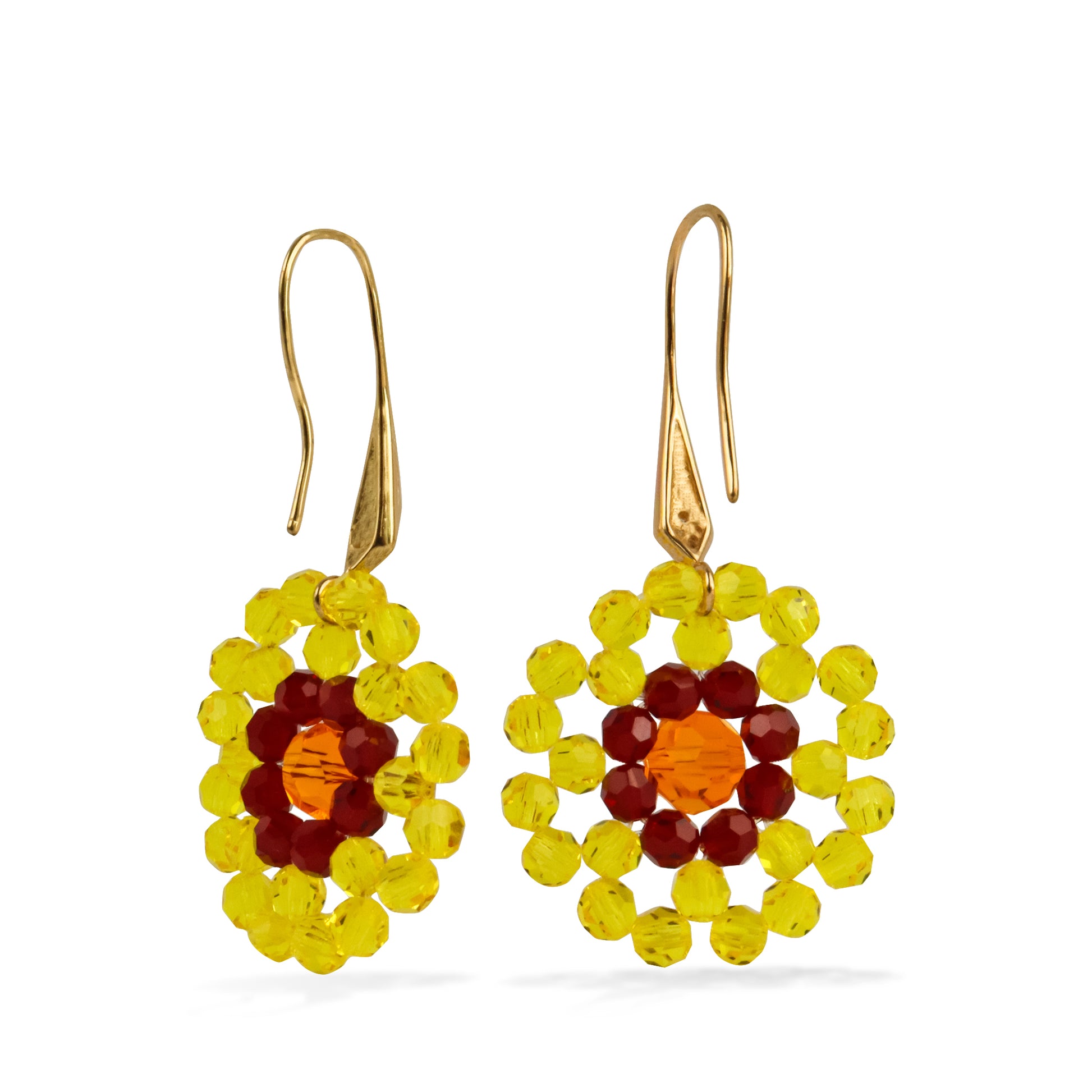 Swarovski flower earrings