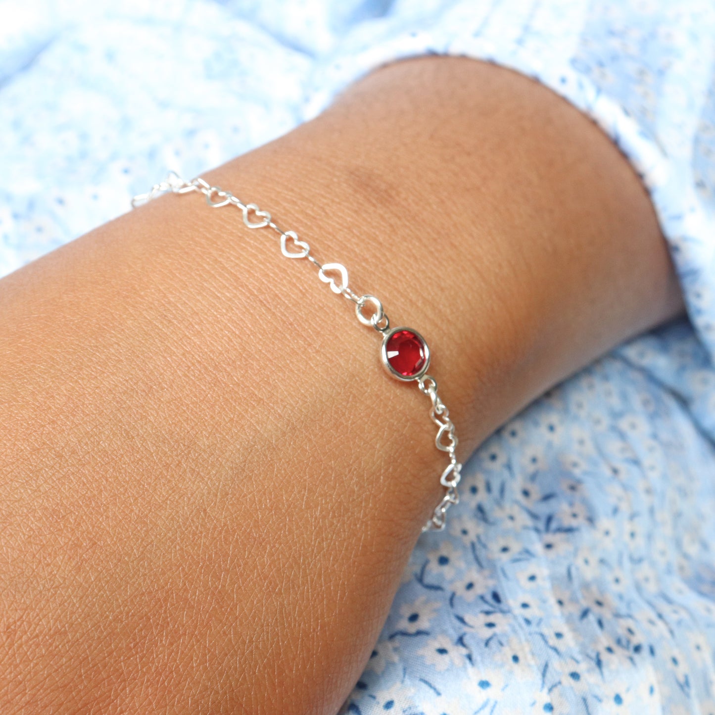 Silver chain bracelet