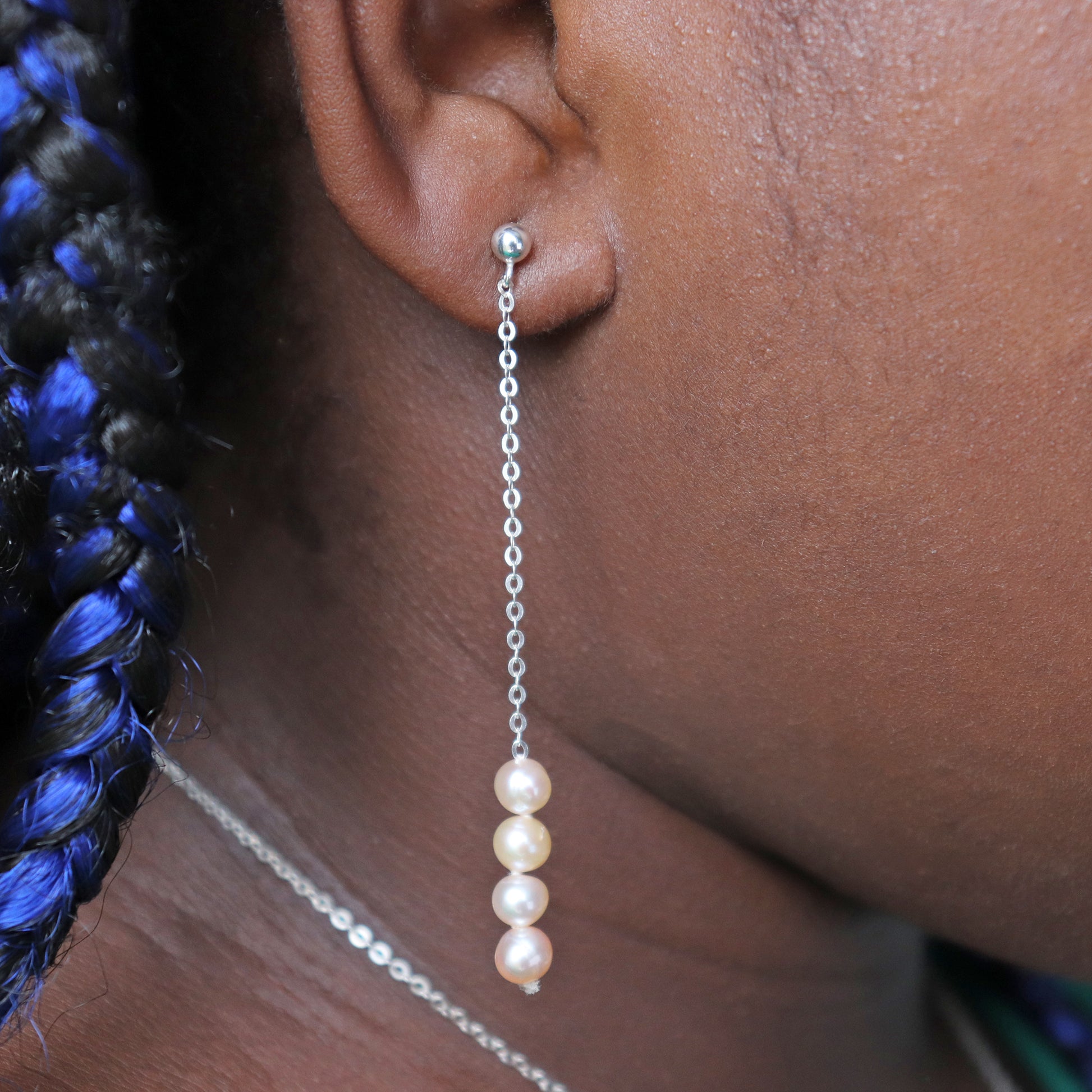 silver dangle earrings